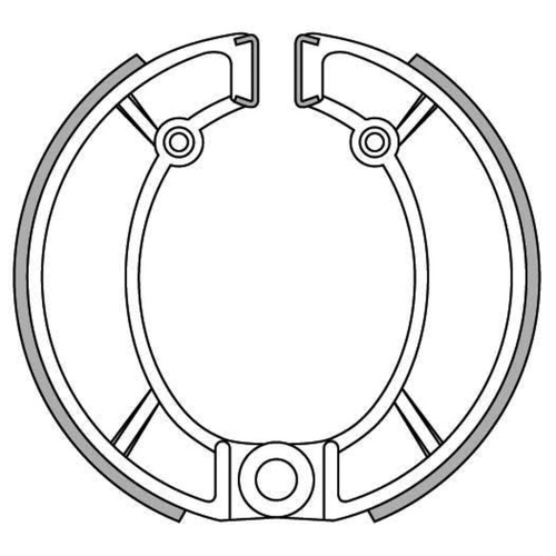 Rear Brake Shoes for Bultaco Pursang 370 MK12 370 1978 to 1979