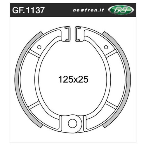 Front Brake Shoes for Bultaco Pursang 370 MK12 370 1978 to 1979