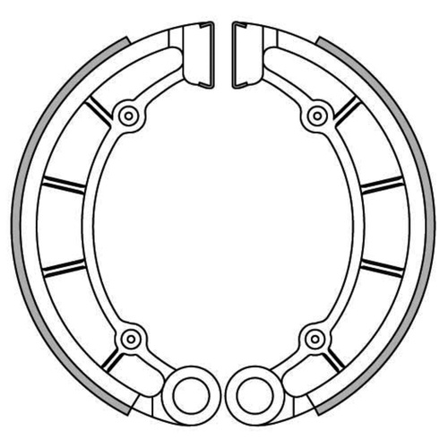 Rear Brake Shoes for Kawasaki KLF300 4WD 1989 to 2002