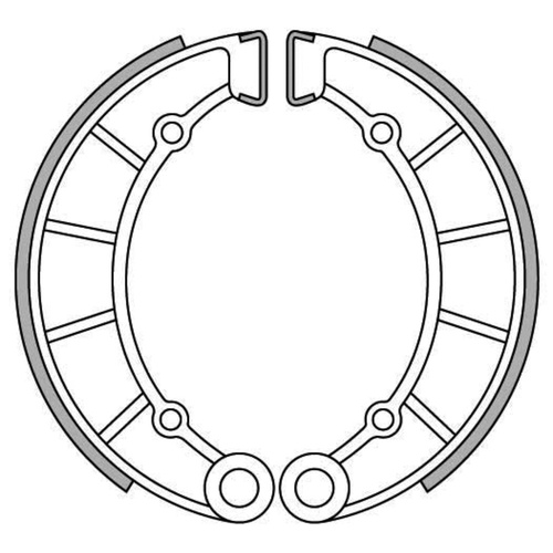 Rear Brake Shoes for Kawasaki Z900 Z1 1973 to 1977