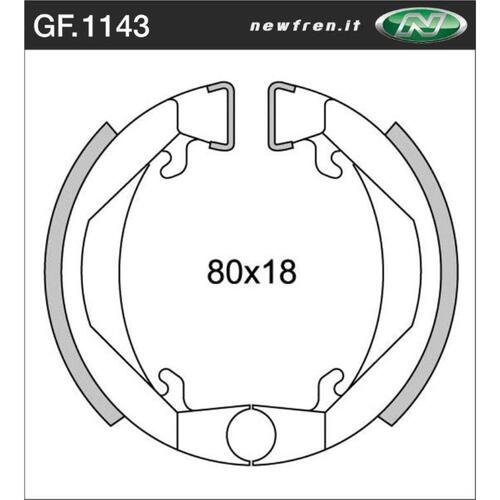 Rear Brake Shoes for KTM 50 Mini Adventure 2001 to 2008
