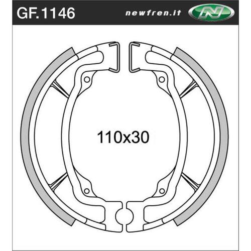Rear Brake Shoes for Suzuki RM60 1979 to 1981