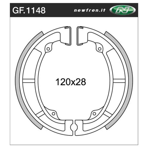 Newfren Front Brake Shoes Standard Line