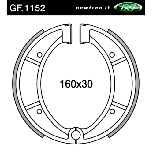 Rear Brake Pads for Husqvarna XC500 1982 to 1985