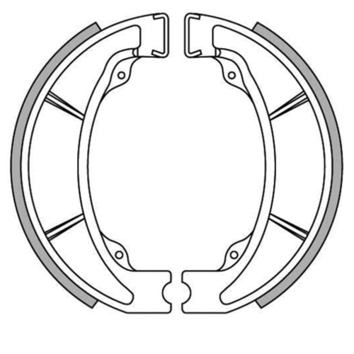 Newfren Brake Shoes - Front or Rear for Honda CR125R 1983