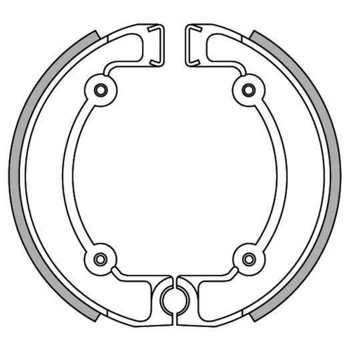 Rear Brake Pads for Ossa 125 Cross 1974 to 1976
