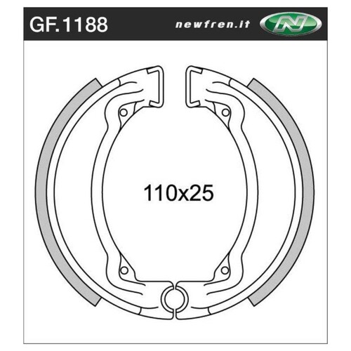 Front Brake Pads for Yamaha RS100 1975 to 1980