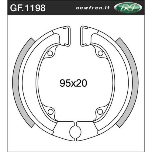 Rear Brake Pads for Honda NB50 1983 to 1987