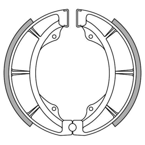 Pair Rear Drum Brake Shoes for Suzuki RM250 1979 1980 RM400 1979 1980