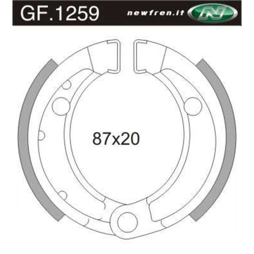 Newfren Front Brake Shoes Standard Line