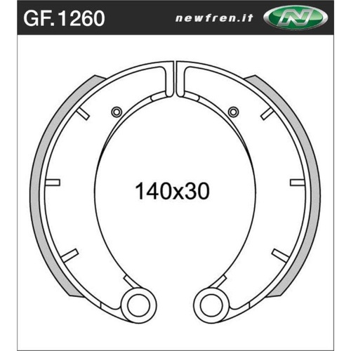 Newfren Brake Shoes - Rear