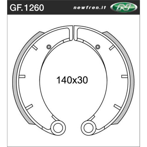 Rear Brake Pads for MZ ETZ125 1982 to 1992