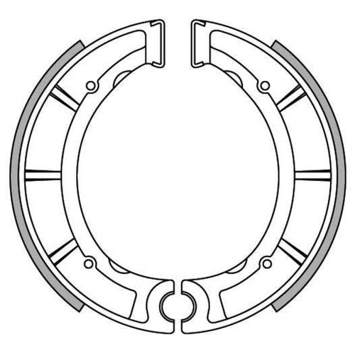 Rear Brake Shoes for Yamaha YZ465 1980