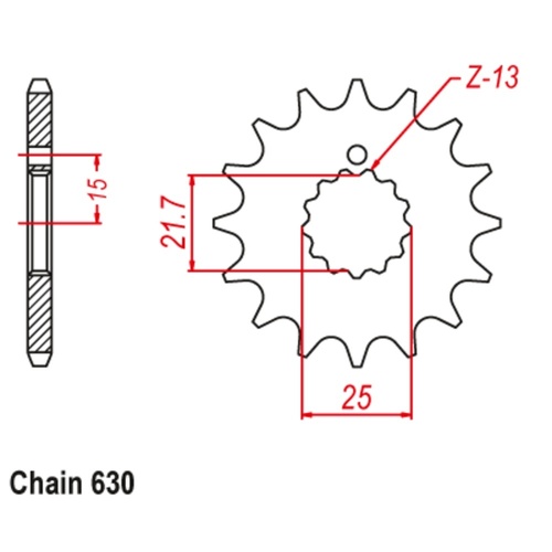 Standard Front Sprocket 15T for Suzuki  GSX1100ES 1983-1985