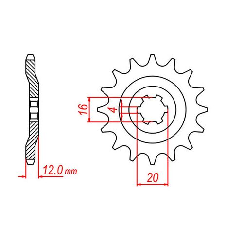 Front Sprocket 15T