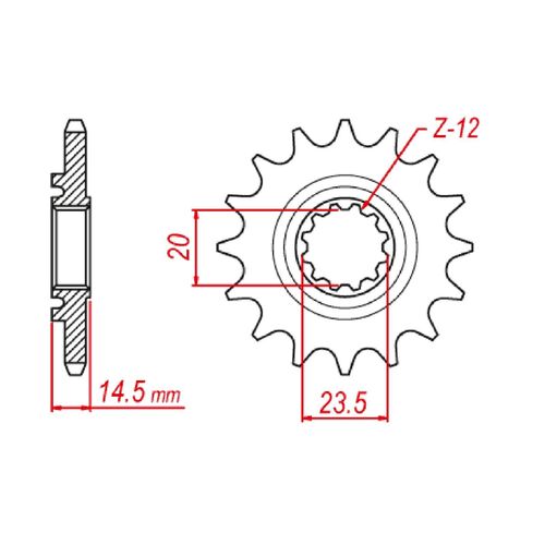 Standard Gearing Front Sprocket 13T