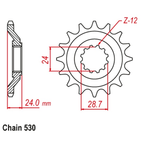 Front Sprocket 17T