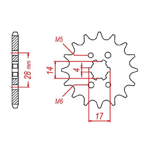Standard Gearing Front Sprocket 13T