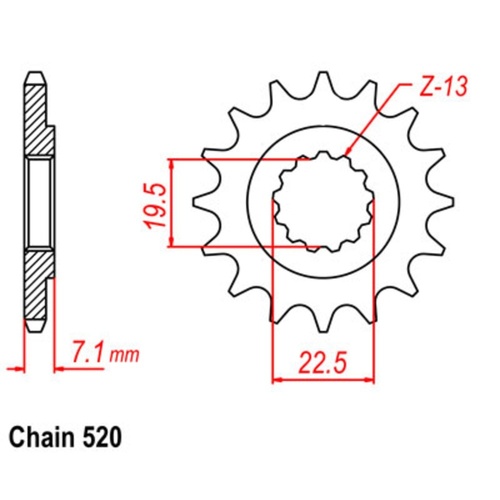 Standard Front Sprocket 16T