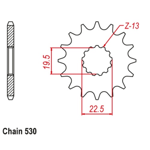 Standard Front Sprocket 15T for Suzuki GR650X 1983-1988