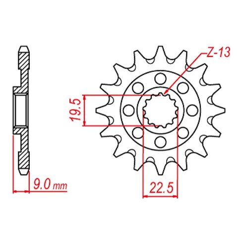 Standard Front Sprocket 13T