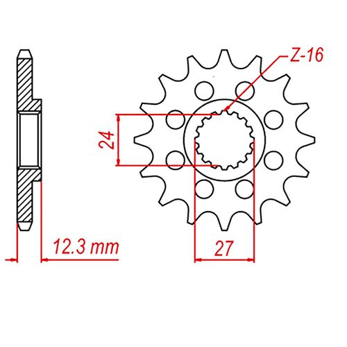 Standard Front Sprocket 17T for Suzuki  GSXR1000 2017-2020