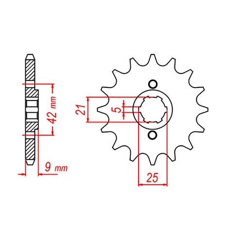 Standard Front Sprocket 19T for Yamaha XT350 1985-1998