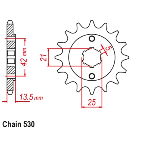 Standard Front Sprocket 15T