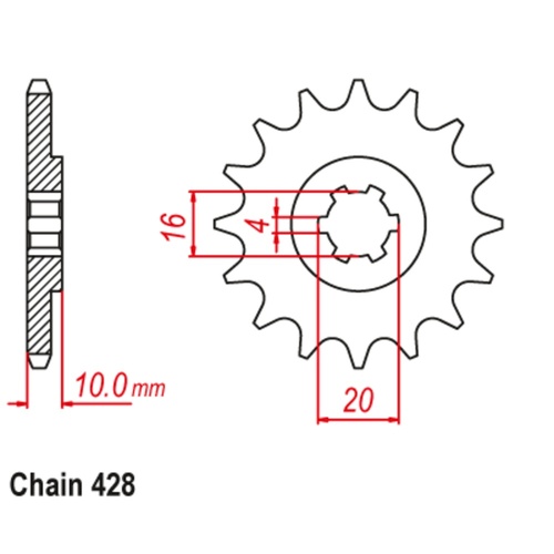 Standard Front Sprocket 14T
