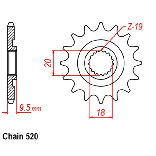 Front Sprocket 13T