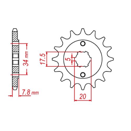 Standard Gearing Front Sprocket 13T