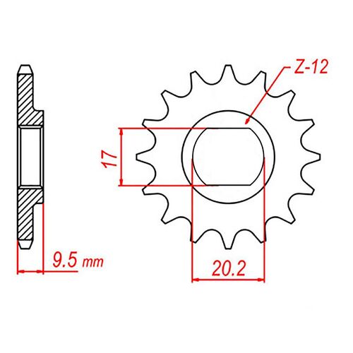 Standard Gearing Front Sprocket 11T