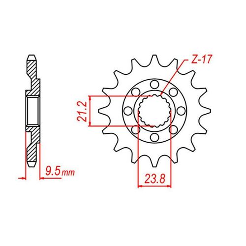 Raptor Front Sprocket 14T