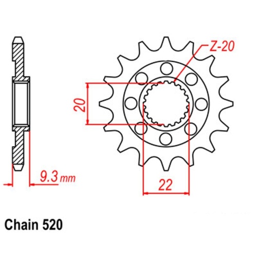 14T Supersprox Stealth Front Spkt (1446)