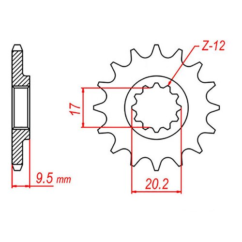 11T KTM 50 Supersprox Stealth Front Sprocket