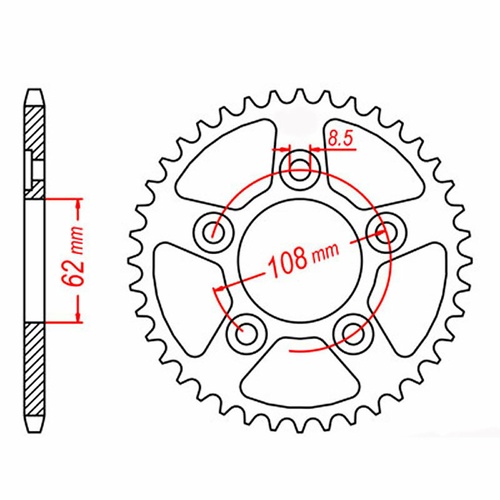 Standard Rear Sprocket 42T