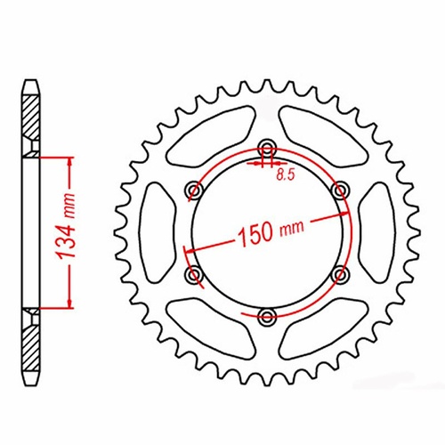 Standard Rear Sprocket 38T