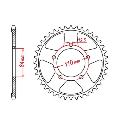 Standard Gearing Rear Sprocket 40T