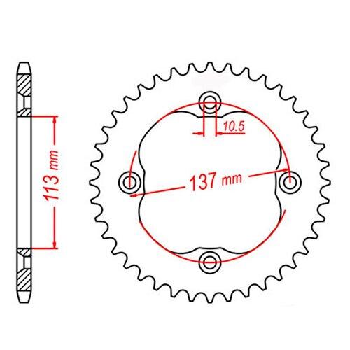 Standard Rear Sprocket 36T