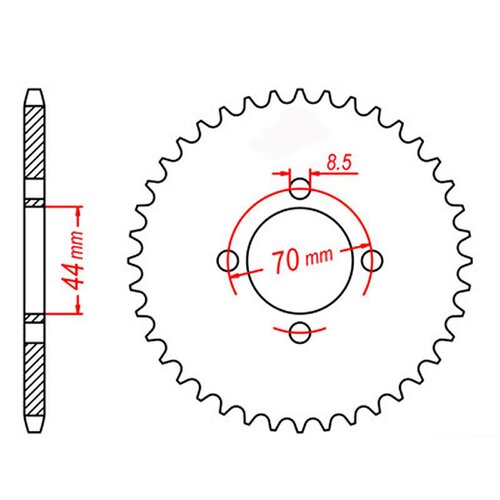 Standard Rear Sprocket 22T