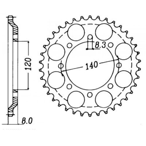 Rear Sprocket 45T
