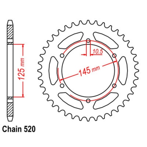 Standard Rear Sprocket 48T