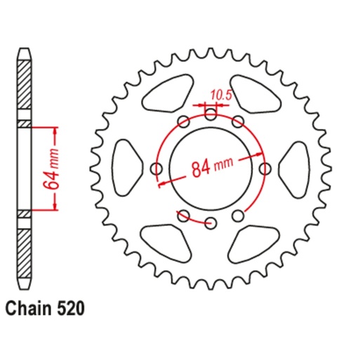 Standard Rear Sprocket 40T