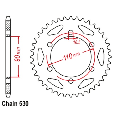 Standard Rear Sprocket 34T