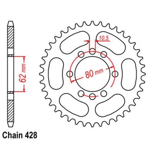 49 Tooth Standard Rear Sprocket
