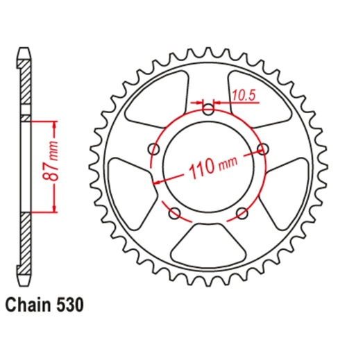 Rear Sprocket 47T