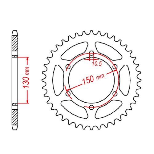 Rear Sprocket 45T