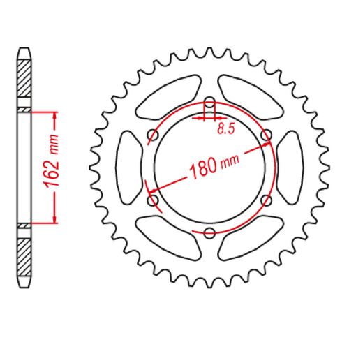 Optional Rear Sprocket 50T for Suzuki  PE400 1980-1983