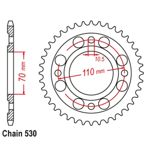 Rear Sprocket Steel