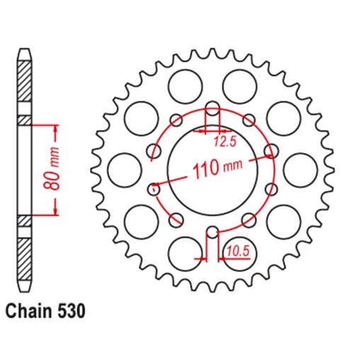 Standard Rear Sprocket 39T